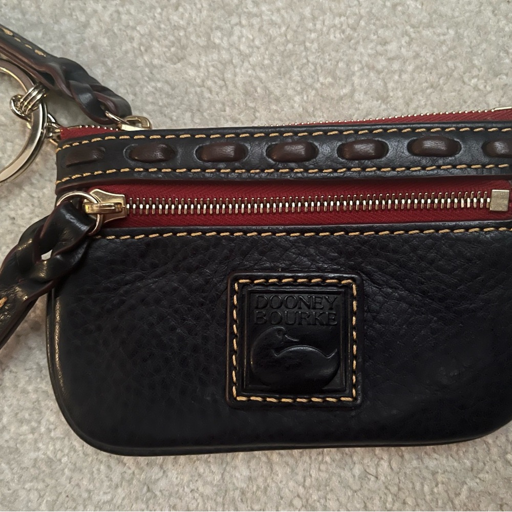 Dooney and Bourke Navy Florentine Small Coin Case
